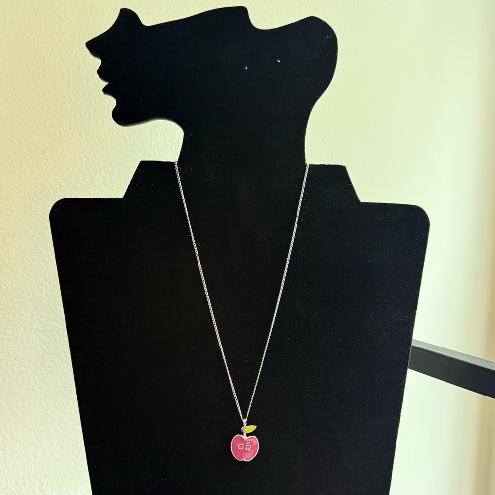 Dior Apple Silver toned necklace